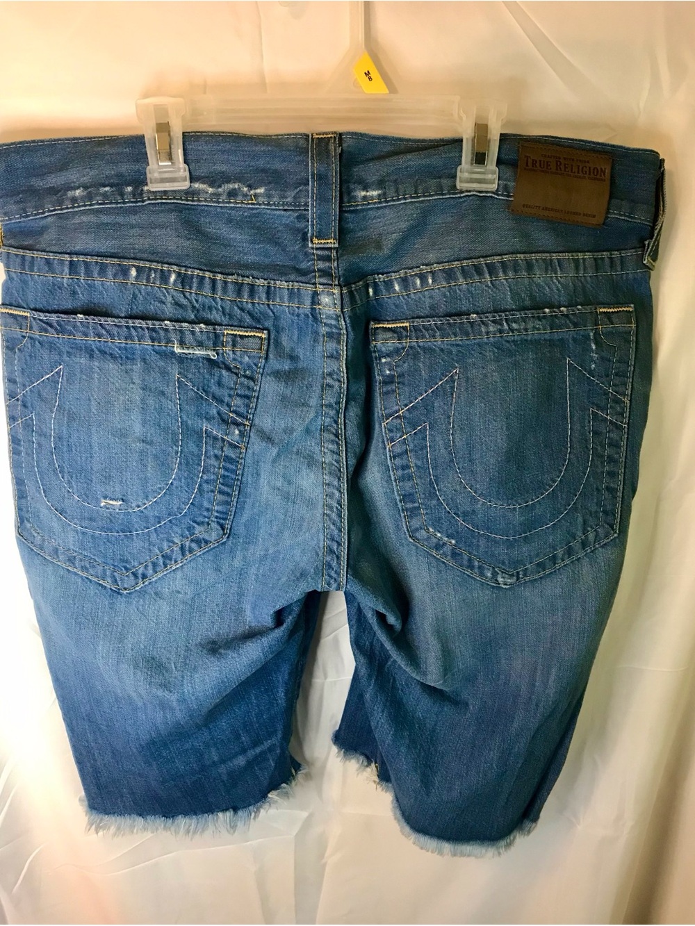 TRUE RELIGION Geno Cut Off Short Made in the USA Sz 36 36X12